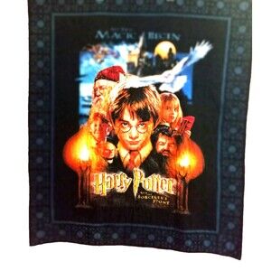 Harry Potter Blanket Sorcerer's Stone Cotton Blend Throw